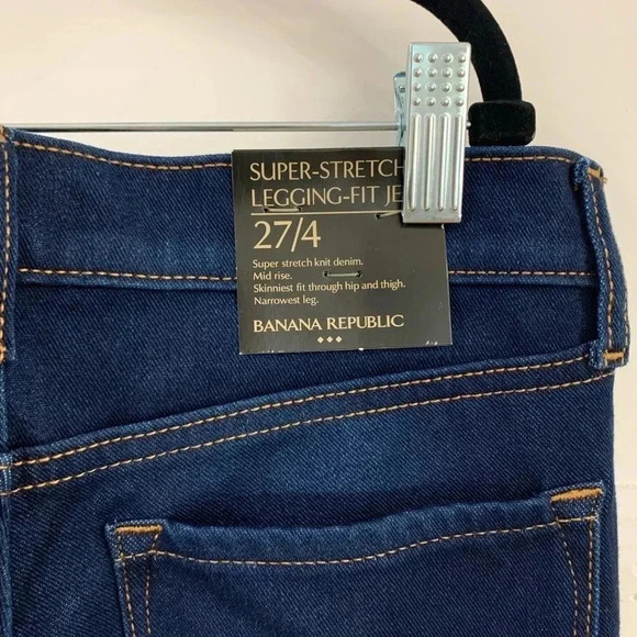 High Rise Banana Republic Jeggings sz 27 / 4 / skinny - Picture 6 of 9